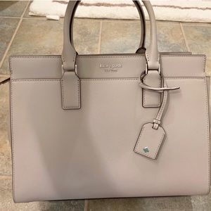 Kate Spade Light Gray Tote Bag